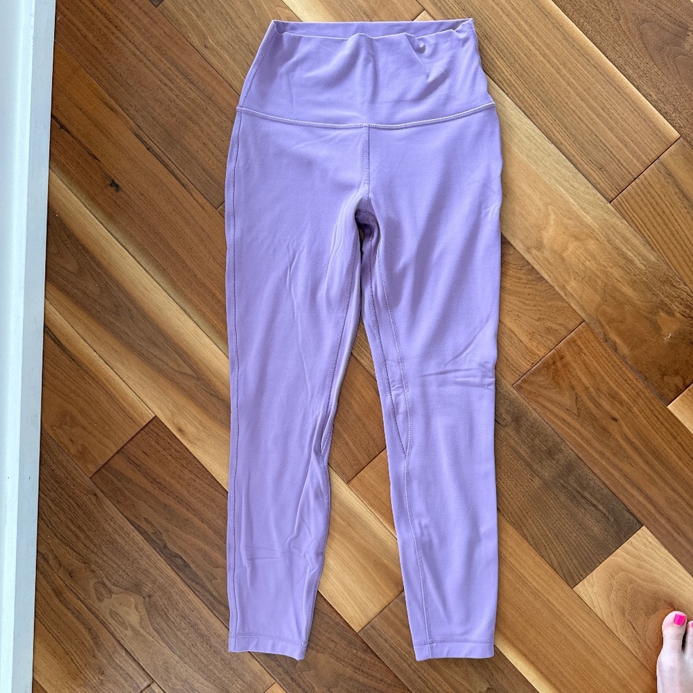 Women's High-Waist Lavender Active Leggings